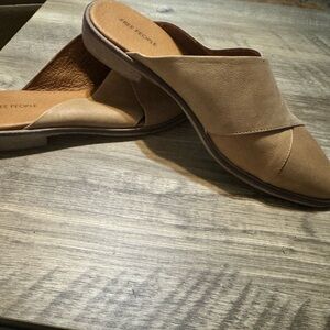 Free People Brown Mules